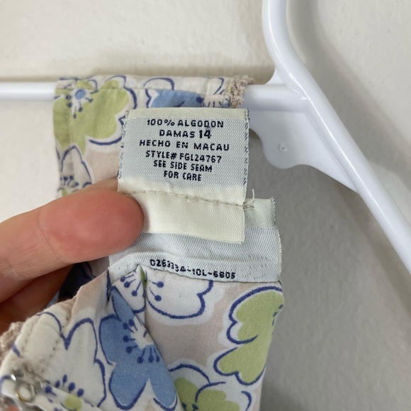 Faded Glory Authentic 1972 Vintage Floral Sleeveless Dress Cotton Size 14 - Picture 14 of 14